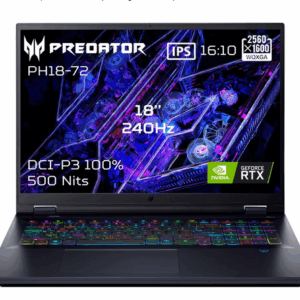 PC portable gaming Acer Predator Helios Neo 18 AI PHN18-72-99MT 18" LCD 240 Hz Intel® Core™ Ultra 9 32