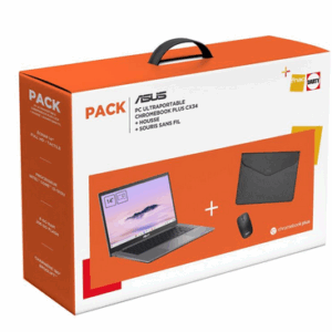 Pack Chromebook Asus Plus CX3402CVA-MW0999 14" écran tactile Intel® Core™ i3 8 Go RAM 256 Go SSD Grise
