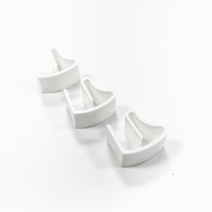 Lot de 3 supports sans perçage fenêtre PVC/Alu INSPIRE blanc pour store vénitien