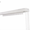 Rail lamelles verticales orientables aluminium blanc, 200 cm