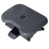 Repose-pieds bureau ergonomique hauteur et inclinaison réglables 46L x 35l cm gris noir
Repose-pieds