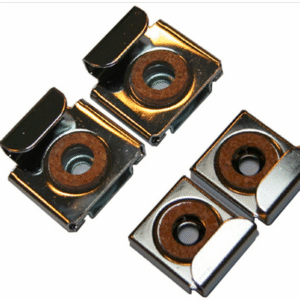 FIXATIONS MIROIRS U LARGES CHROMEES