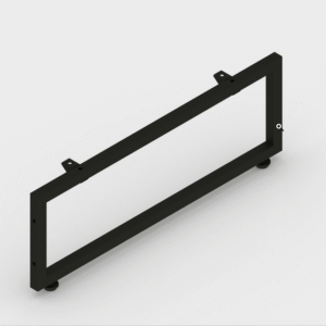 Porte-serviettes H.15 cm, noir mat, Verni noir 45x15cm